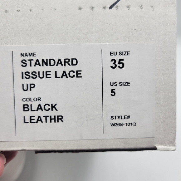 NWB Rag and Bone lace up black leather size 5 - Picture 11 of 12